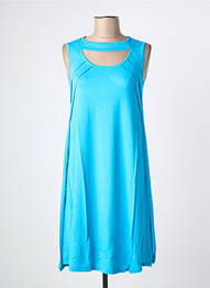 Rochie midi turcoaz MALOKA femme