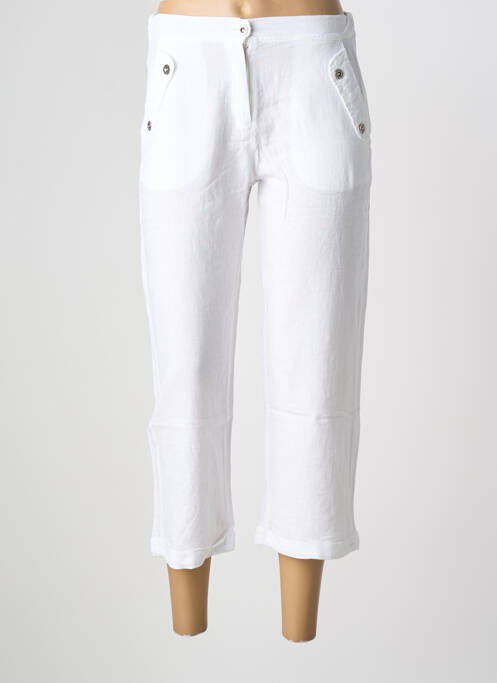 Pantalon 7/8 alb MALOKA femeie