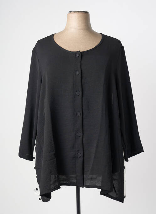 Tunică mâneci lungi negru G!OZE femeie