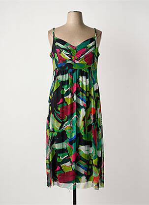 Rochie midi verde MALOKA femeie