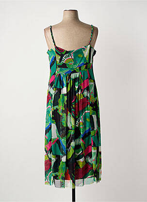 Rochie midi verde MALOKA femeie