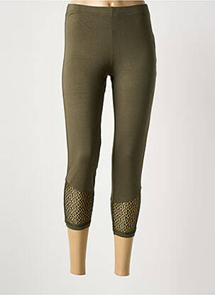 Pantalon trei sferturi kaki MALOKA femeie