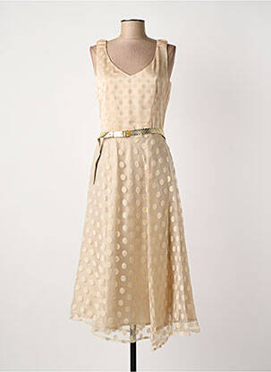 Rochie lungă bej PAUL BRIAL femeie