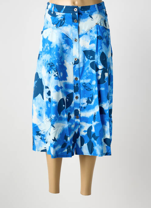 Fustă lungă albastru MALOKA femeie