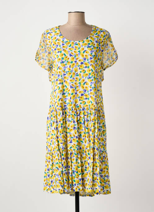 Rochie midi galben PAUL BRIAL femeie