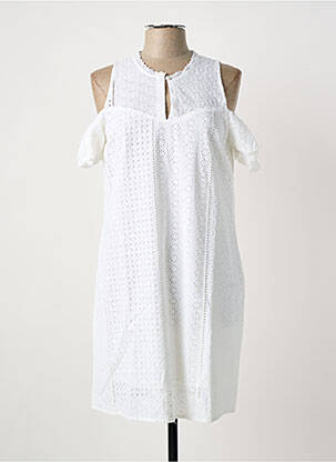 Rochie scurtă alb PAUL BRIAL femeie