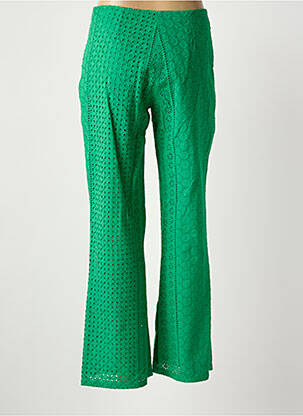 Pantalon evazat verde PAUL BRIAL femeie