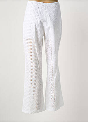 Pantalon evazat alb PAUL BRIAL femeie