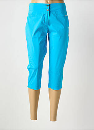 Pantalon trei sferturi turcoaz MALOKA femeie