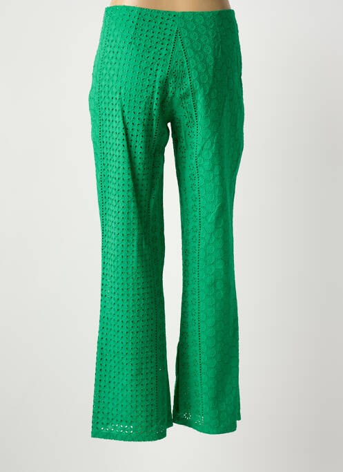 Pantalon evazat verde PAUL BRIAL femeie