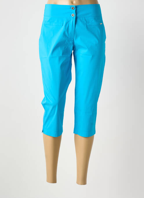 Pantalon trei sferturi turcoaz MALOKA femeie