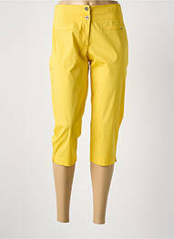 Pantalon trei sferturi galben MALOKA femeie