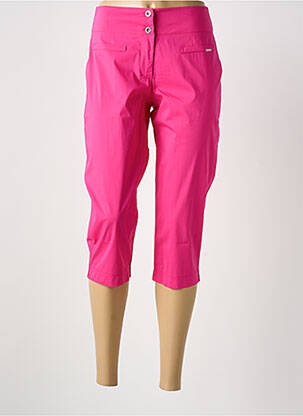 Pantalon trei sferturi roz MALOKA femeie