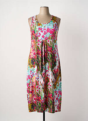 Rochie lungă roz MALOKA femeie