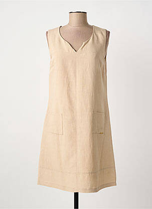 Rochie scurtă bej PAUL BRIAL femeie