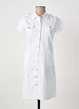 Rochie scurtă alb PAUL BRIAL femeie