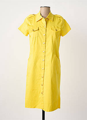 Rochie scurtă galben PAUL BRIAL femeie