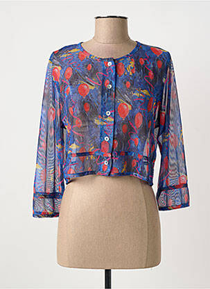 Vestă cu mâneci lungi albastru MALOKA femeie