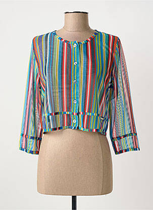 Vestă cu mâneci lungi verde MALOKA femeie