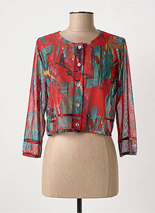 Vestă cu mâneci lungi roșu MALOKA femeie