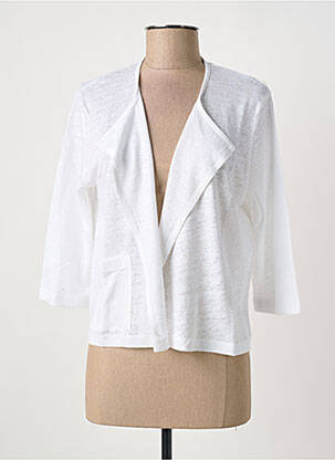 Vestă cu mâneci scurte alb MALOKA femeie