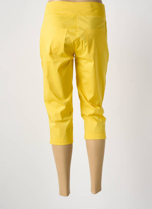 Pantalon trei sferturi galben MALOKA femeie