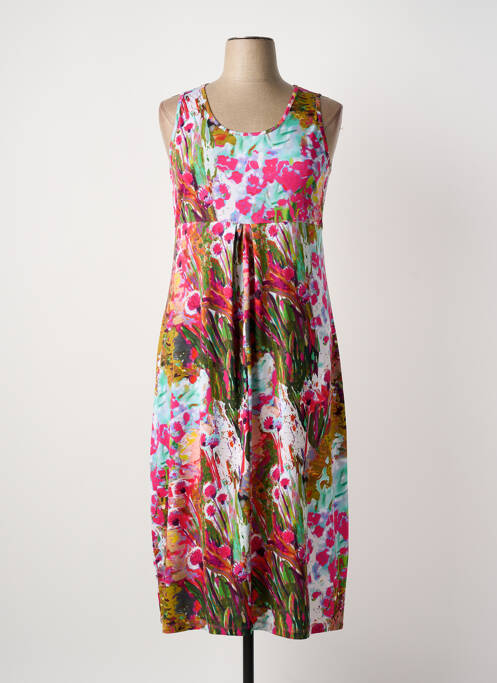 Rochie lungă roz MALOKA femeie