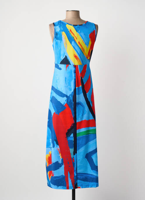 Rochie lungă albastru MALOKA femeie