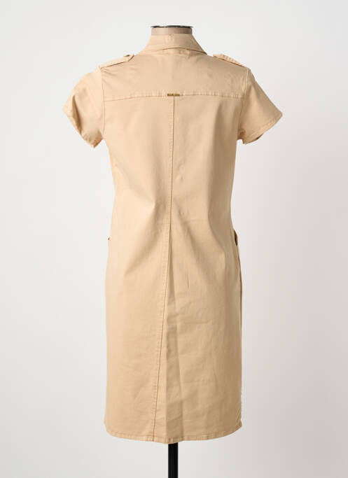 Rochie scurtă bej PAUL BRIAL femeie