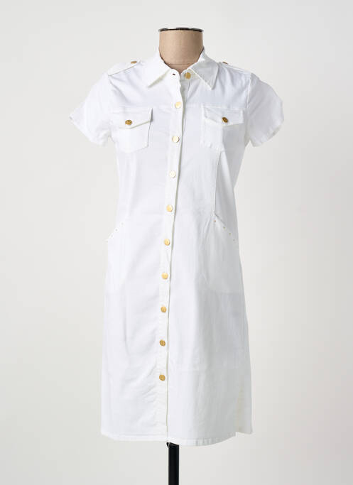 Rochie scurtă alb PAUL BRIAL femeie