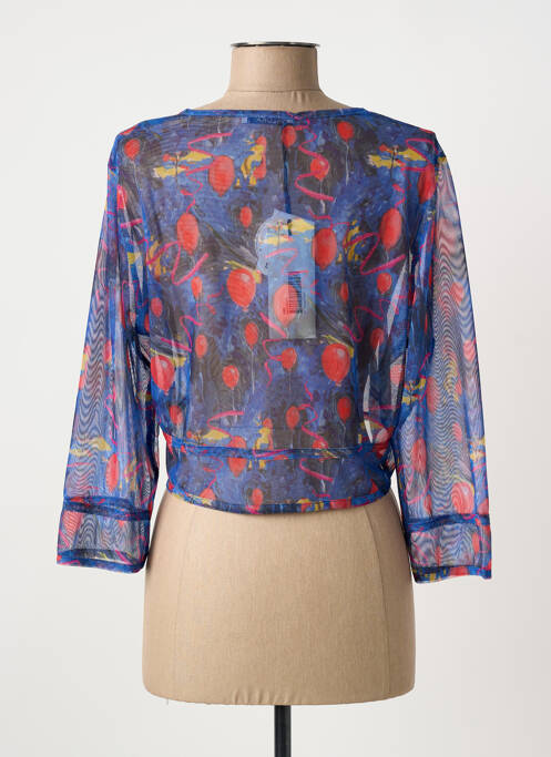 Vestă cu mâneci lungi albastru MALOKA femeie