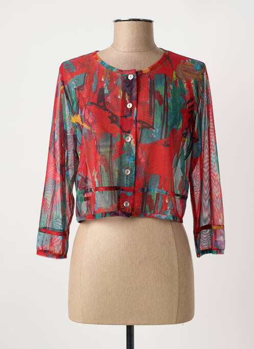 Vestă cu mâneci lungi roșu MALOKA femeie