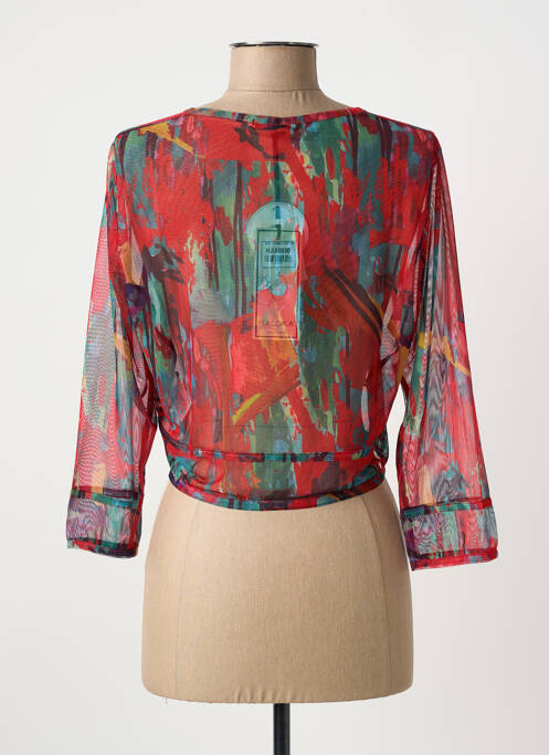 Vestă cu mâneci lungi roșu MALOKA femeie