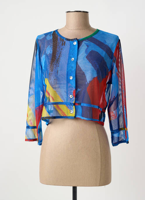 Vestă cu mâneci lungi albastru MALOKA femeie