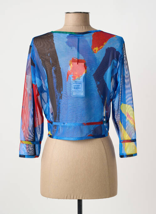 Vestă cu mâneci lungi albastru MALOKA femeie