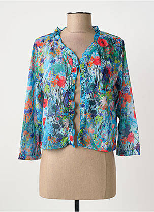 Vestă cu mâneci lungi albastru MALOKA femeie