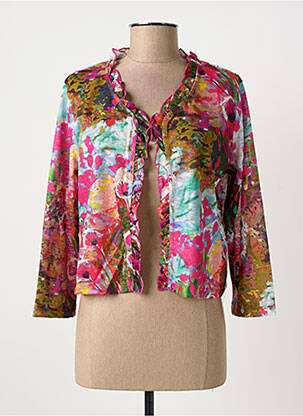 Vestă cu mâneci lungi roz MALOKA femeie