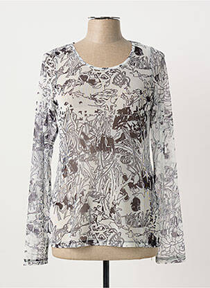 Top alb MALOKA femeie