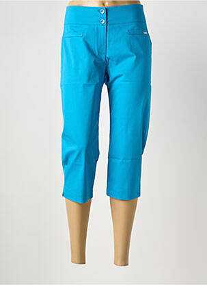 Pantalon trei sferturi turcoaz MALOKA femeie