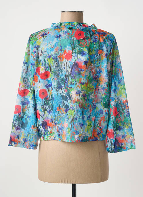 Vestă cu mâneci lungi albastru MALOKA femeie