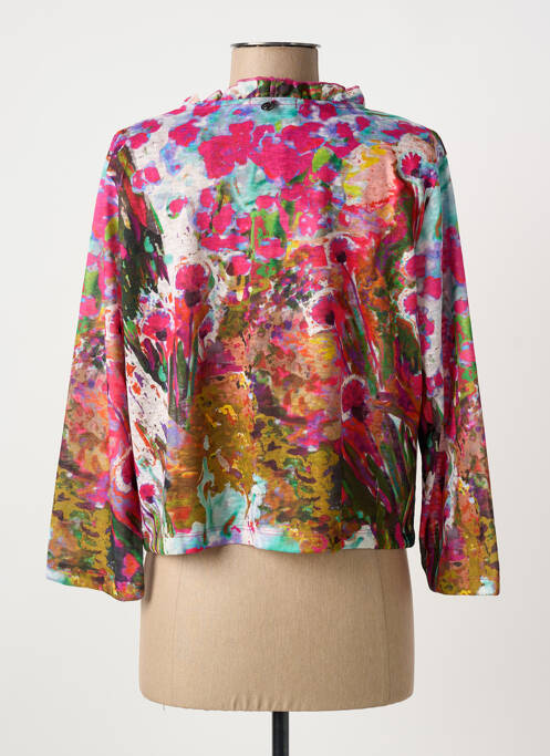 Vestă cu mâneci lungi roz MALOKA femeie