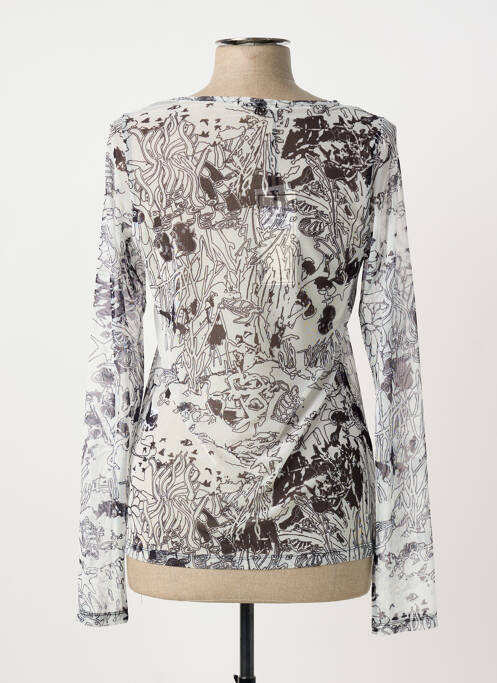 Top alb MALOKA femeie