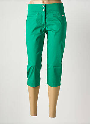 Pantalon trei sferturi verde MALOKA femeie
