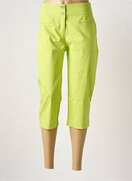 Pantalon trei sferturi verde MALOKA femme