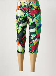 Pantalon trei sferturi verde MALOKA femme