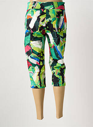 Pantalon trei sferturi verde MALOKA femeie