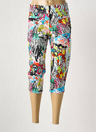 Pantalon trei sferturi alb MALOKA femme