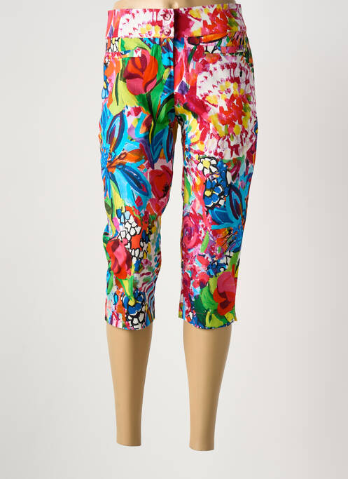 Pantalon trei sferturi roșu MALOKA femeie