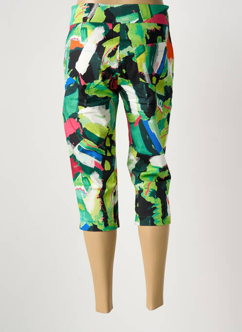 Pantalon trei sferturi verde MALOKA femeie