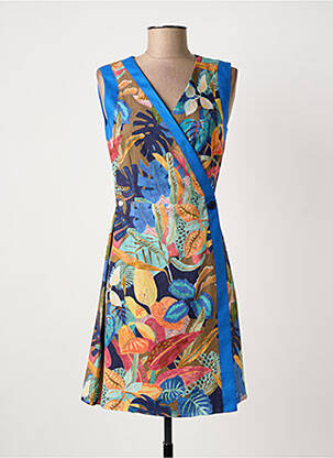 Rochie midi albastru PAUL BRIAL femeie